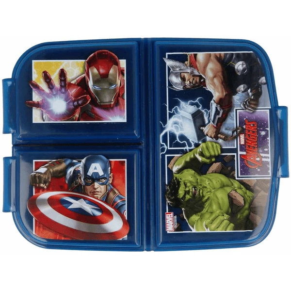 Stor 3-Fächer-Brotdose Avengers Blau 3 Stor 3-Fächer-Brotdose Avengers Blau
