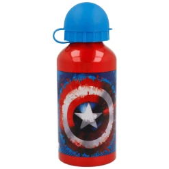 Stor Aluminium Kindertrinkflasche Captain America 400 Ml Bunt