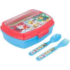 Stor Lunchbox Mit Gabel & Löffel Paw Patrol Comic 17,2 X 13,6 X 6,26 Cm Bunt