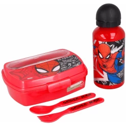 Stor Lunchset Spiderman Urban Web 2er Set Rot