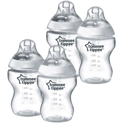 Tommee Tippee Fläschchen Closer To Nature 4 X Anti-Kolik-Flasche 260ml Transparent 0m+