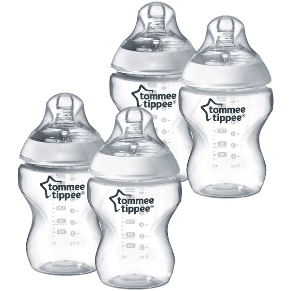 Tommee Tippee Fläschchen Closer To Nature 4 X Anti-Kolik-Flasche 260ml Transparent 0m+ 3 Tommee Tippee Fläschchen Closer To Nature 4 X Anti-Kolik-Flasche 260ml Transparent 0m+