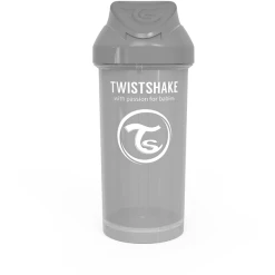 TWISTSHAKE Strohhalmflasche Straw Cup 360 Ml 12+ Monate Pastel Grau